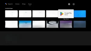 Google Play Store on Android TV